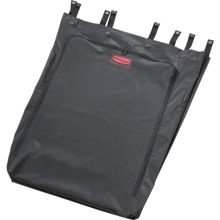 Rubbermaid Commercial Hamper Bag, Linen, 30 Gal, f/Linen Hamper, Black RCP635000BK